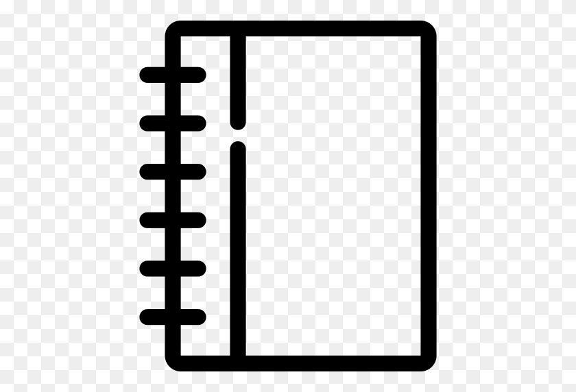 512x512 Notebook With Rings Png Icon - Composition Notebook PNG