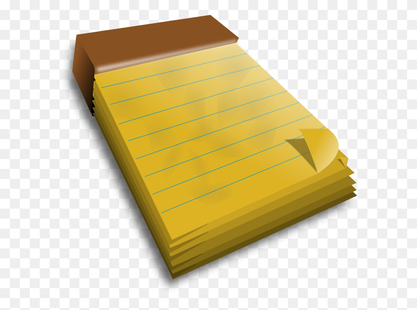 600x564 Notepad Clip Art - Notepad Clipart
