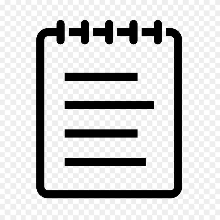 1600x1600 Notepad Icon - Notepad PNG