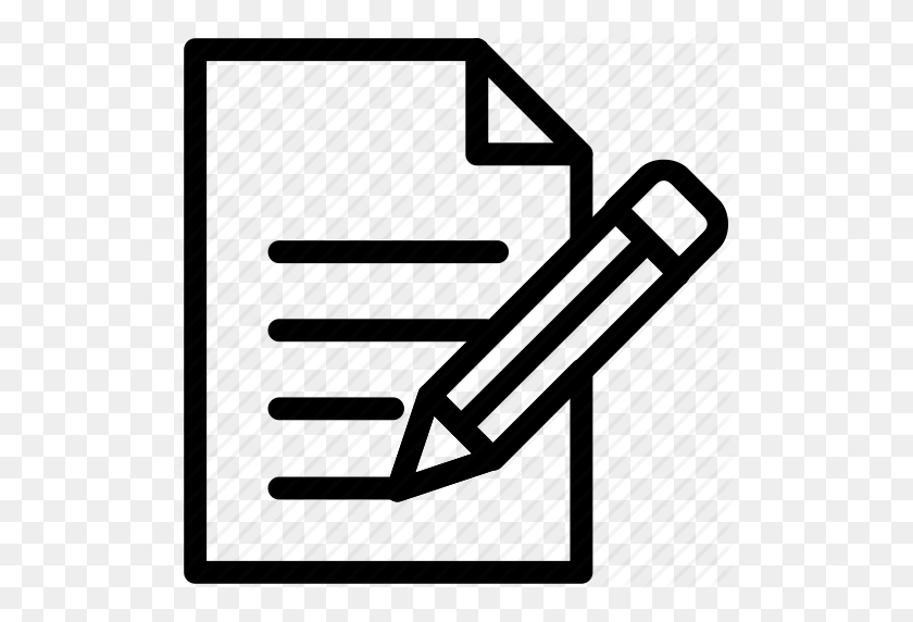 512x512 Notepad, Pen, Pencil, Text Icon Icon - Notepad Clipart
