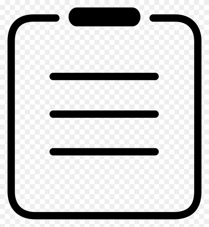 898x981 Notepad Png Icon Free Download - Notepad PNG
