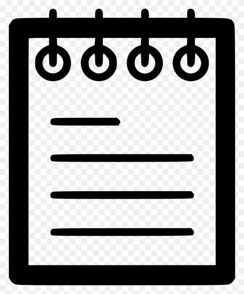 804x980 Notepad Png Icon Free Download - Notepad PNG