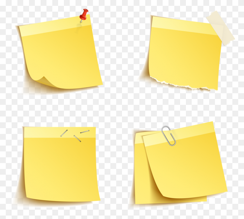 800x710 Notes, Paper, Art - Post It Note PNG
