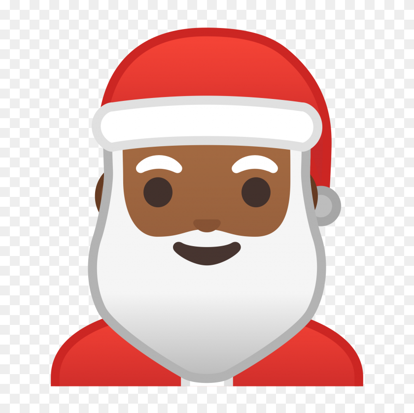 2000x2000 Noto Emoji Oreo - Santa Beard PNG