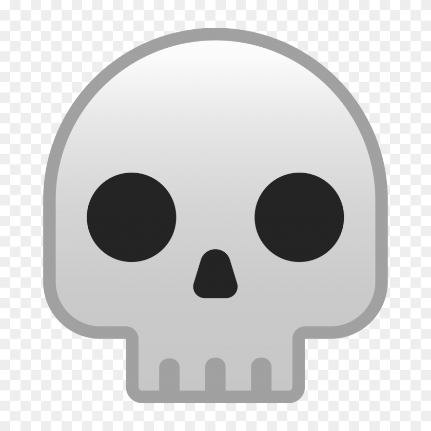 1000x1000 Noto Emoji Oreo - Skull Emoji PNG