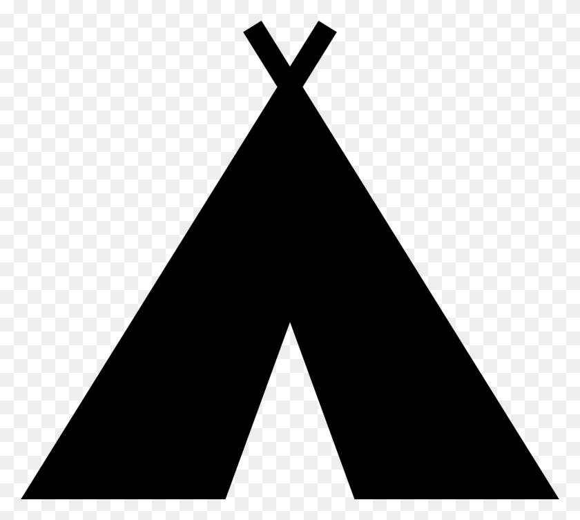 1151x1024 Noun Project - Teepee Clipart Black And White