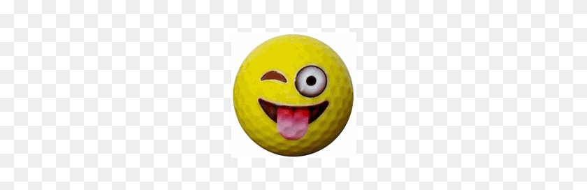 221x212 Novelty Emoji Golf Ball - Golf Ball PNG
