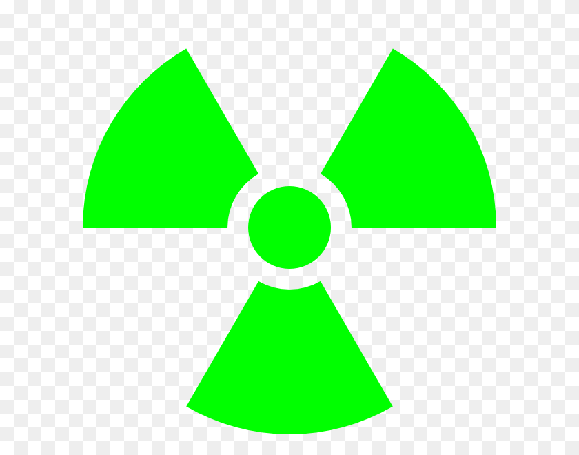 600x600 Clipart Nuclear - Símbolo Radiactivo Png