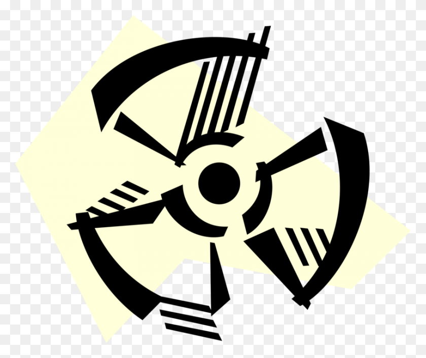 845x700 Nuclear Energy Radiation Symbol - Nuclear Symbol PNG