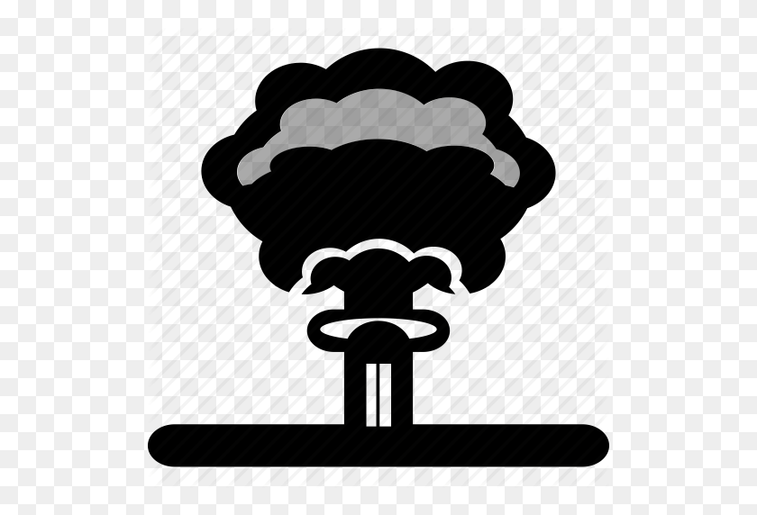 512x512 Nuclear Explosion Clipart War - Burn Clipart
