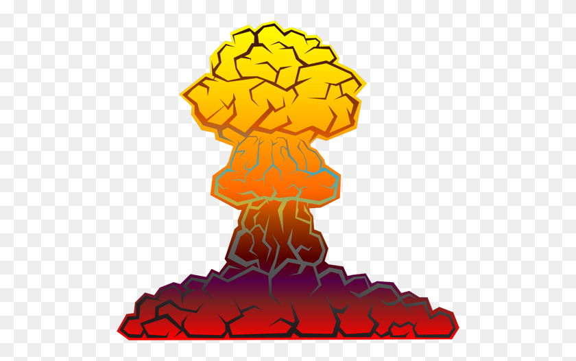 500x466 Nuclear Explosion Image - Mushroom Cloud Clipart