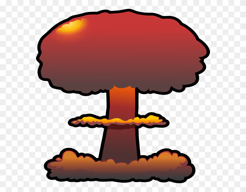 594x597 Ядерные Взрывы Клипарт - Мультфильм Взрыв Png