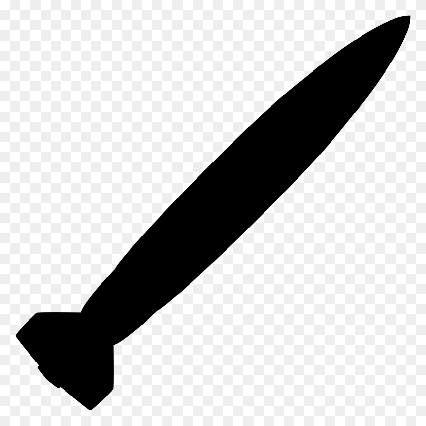 2400x2400 Nuclear Missile Silhouette Icons Png - Missile PNG