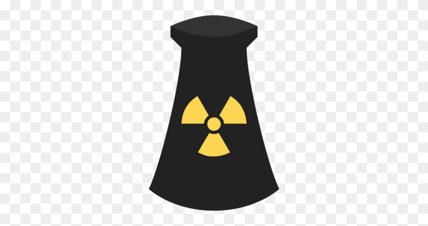 256x384 Planta De Energía Nuclear Icono Símbolo De Imágenes Prediseñadas - Símbolo Radiactivo Png