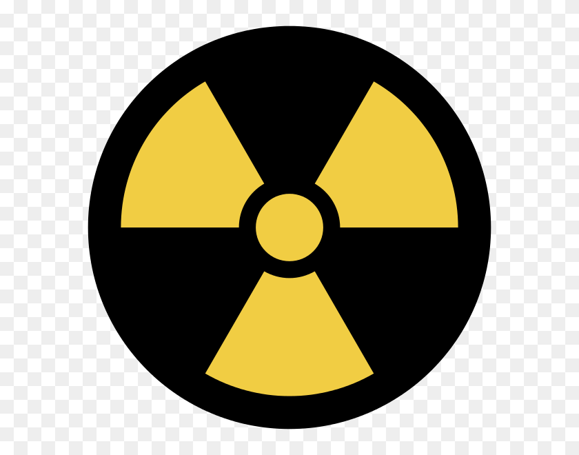600x600 Nuclear Symbol - Radioactive Clipart