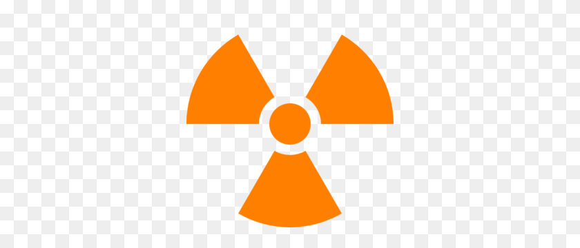 300x300 Símbolo Nuclear Clipart Naranja - Clipart Nuclear
