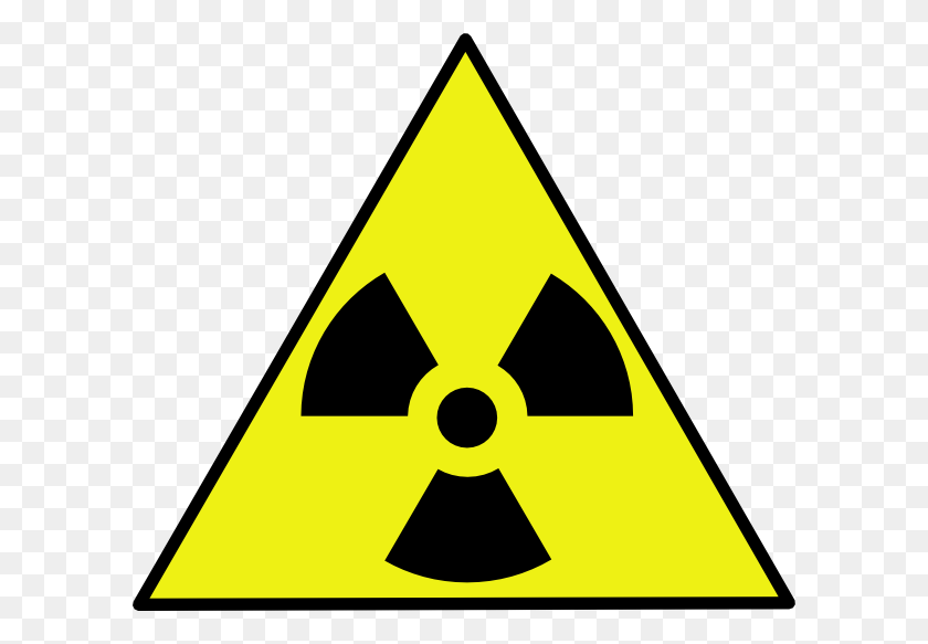 600x523 Nuclear Zone Warning Sign Clip Art Free Vector - Nuclear Clipart