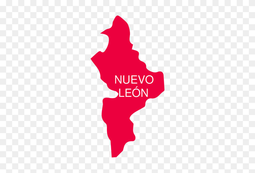 512x512 Mapa Del Estado De Nuevo León - León Png