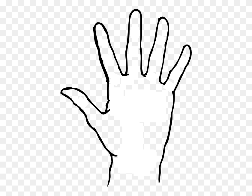 438x595 Number One Finger Clipart - Hand Gestures Clipart