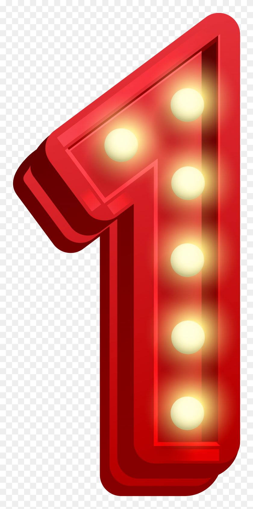 Number One Glowing Png Clip Art - Number One Clipart