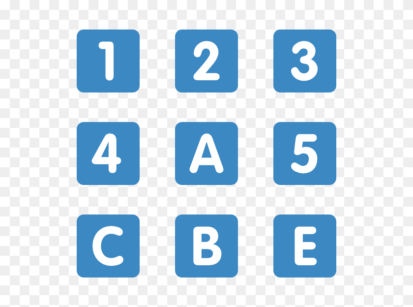 600x564 Iconos De Números - Números Png