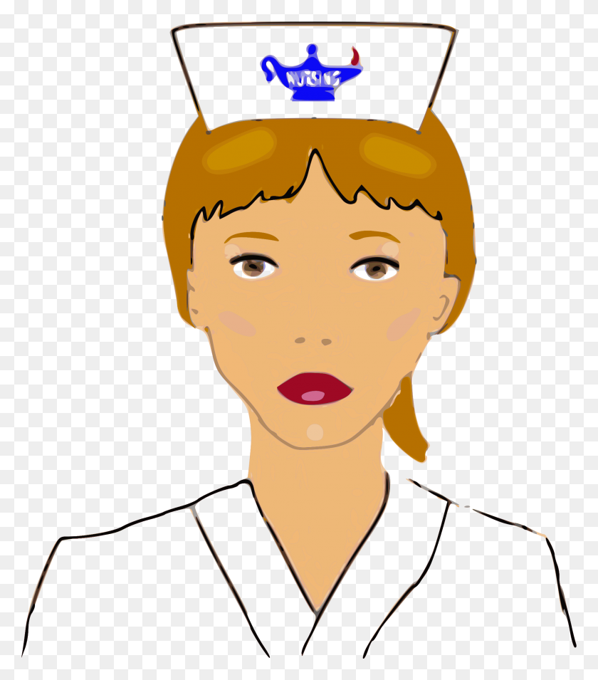2000x2296 Nurse Cap Clip Art - Person On Phone Clipart