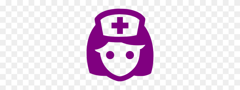 256x256 Nurse Clipart Purple - Clipart De Equipo De Enfermería