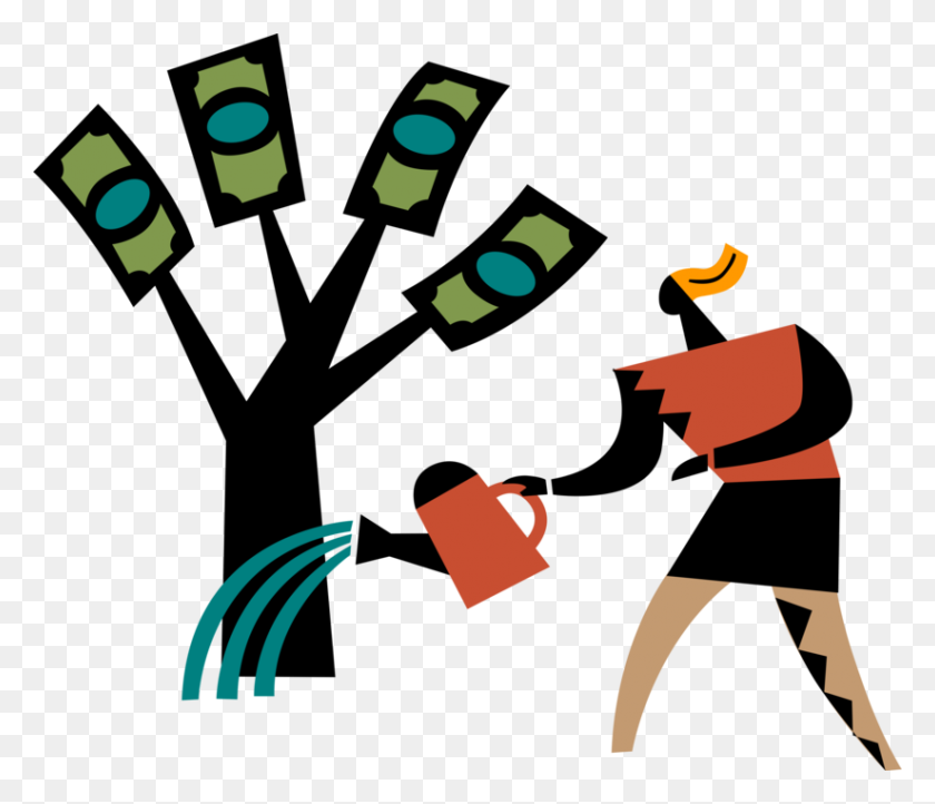 824x700 Nurture Business Money Tree For Profit - Money Tree PNG