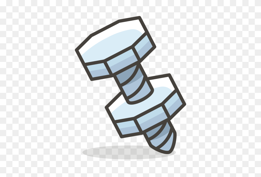 512x512 Nut, And, Bolt Icon Free Of Free Vector Emoji - Nuts And Bolts Clipart