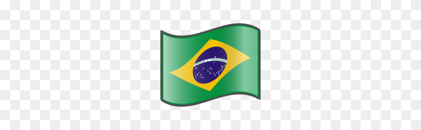 200x200 Nuvola Brazilian Flag - Brazil Flag PNG
