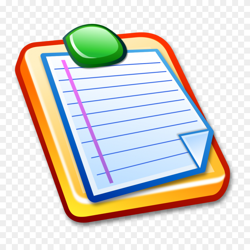 1024x1024 Nuvola Clipboard Lined - Lined Paper PNG