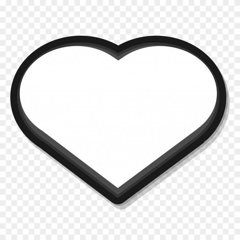 2000x2000 Nuvola Emblem Favorite White Heart - White Heart PNG