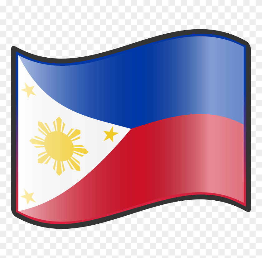 768x768 Bandera De Filipinas De Nuvola - Clipart De Filipinas