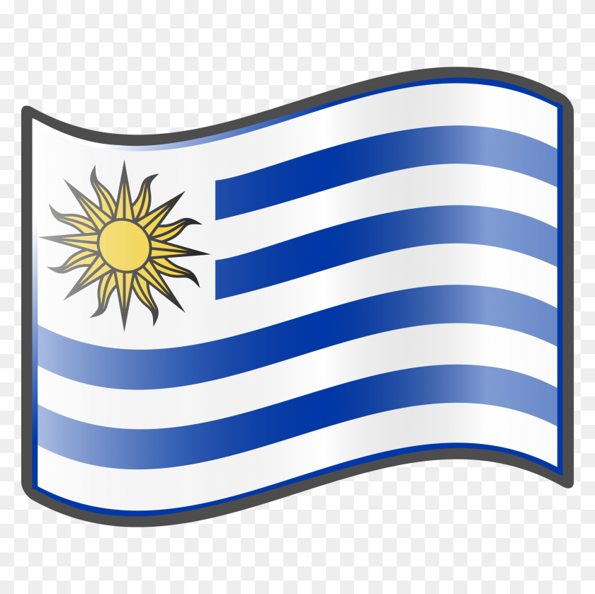 2000x2000 Упрощенный Флаг Нувола Уругвай - Флаг Уругвая Png