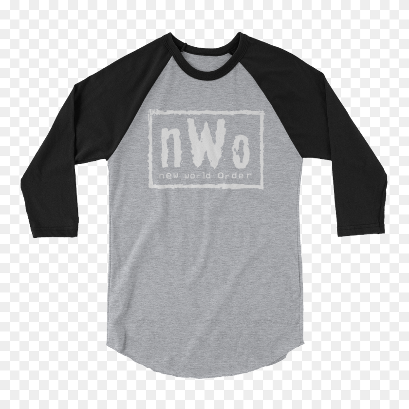 1000x1000 Nwo Logo Sleeve Raglan T Shirt - Nwo PNG