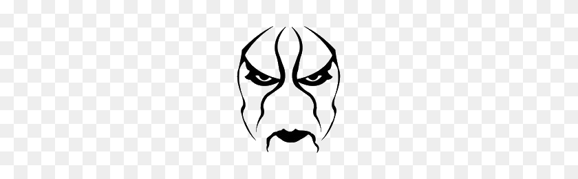 225x200 Nwo Sting Face - Face Paint PNG