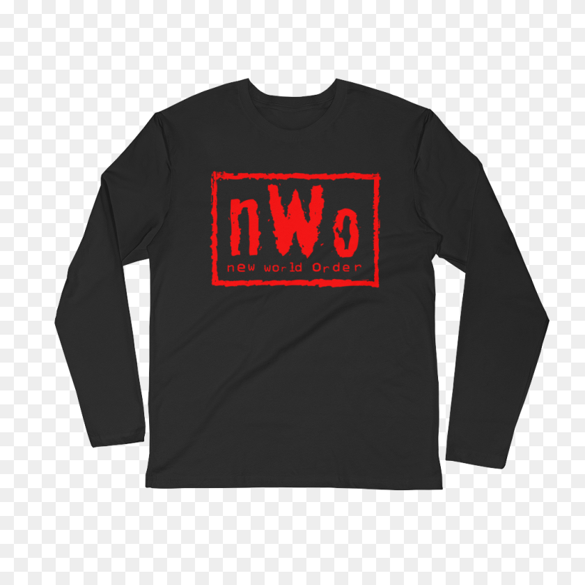 1000x1000 Nwo Wolfpac Classic Logo Long Sleeve T Shirt - Nwo PNG