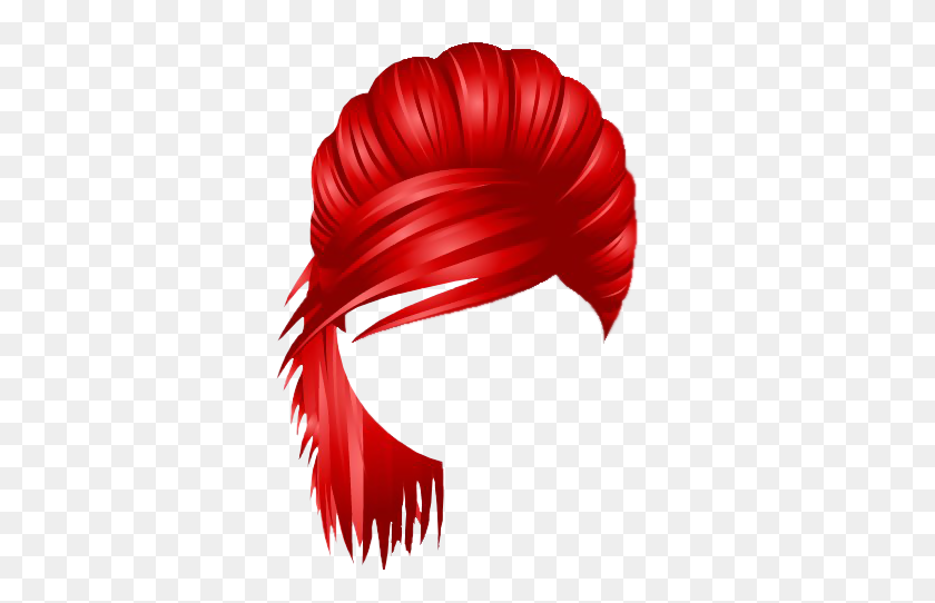 349x482 Nyc Party Pulled Back Hair - Red Hair PNG