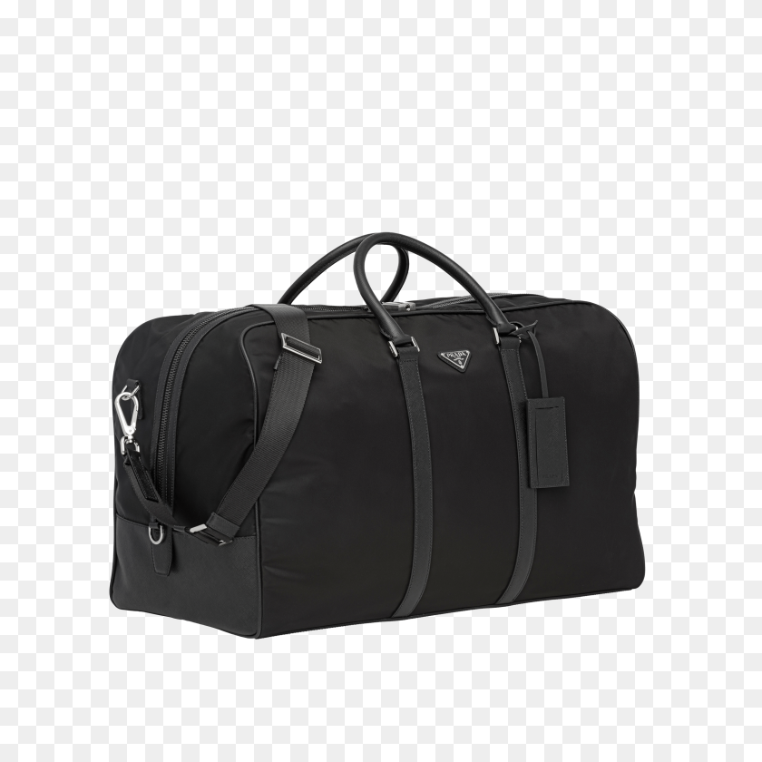2400x2400 Nylon And Saffiano Leather Duffle Bag Prada - Duffle Bag PNG