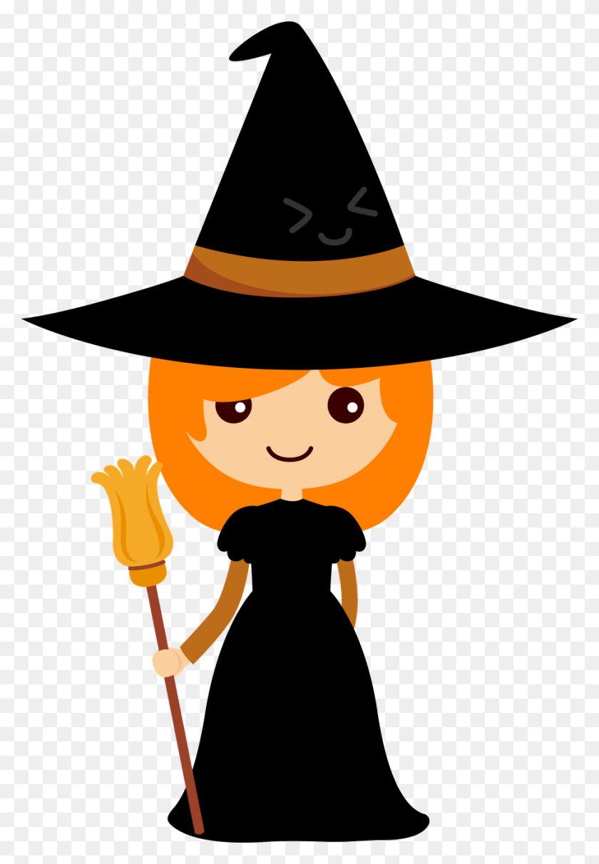 900x1330 O De Oz - Cute Witch Clipart