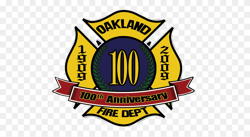 490x401 Departamento De Bomberos De Oakland - Clipart Del Logotipo Del Departamento De Bomberos
