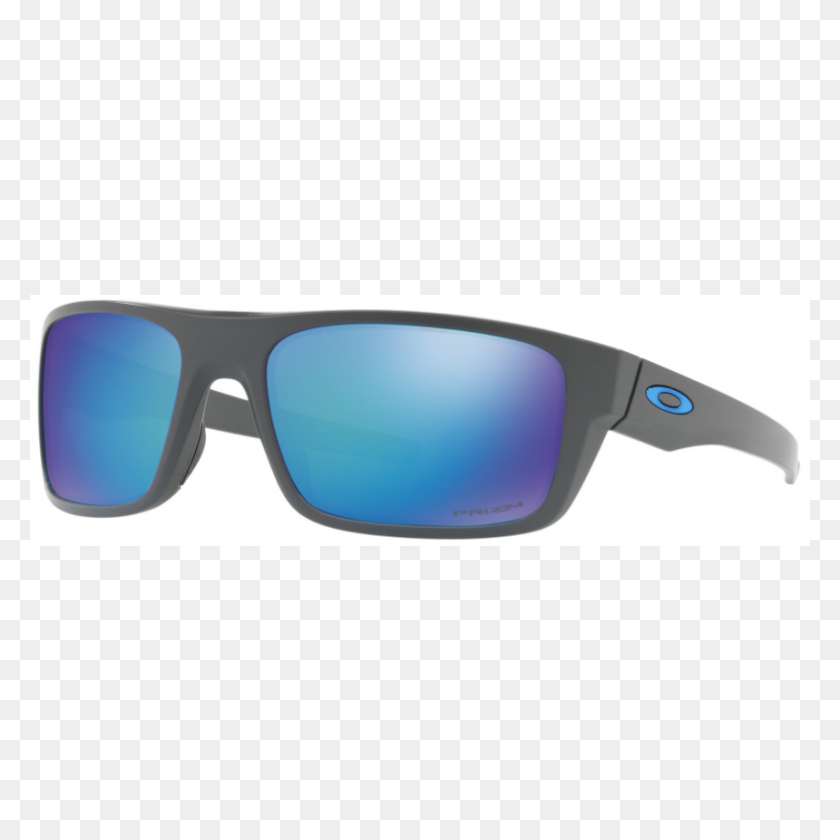 860x860 Oakley Drop Point Sunglasses In Matte Dark Grey With Prizm - Lens Glare PNG