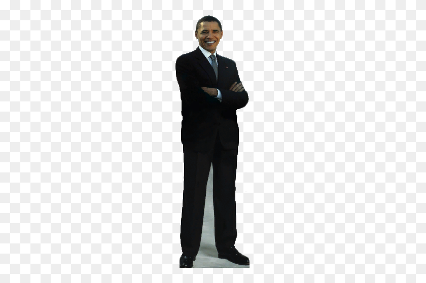 159x498 Obama Cutout For Canvas - Obama PNG