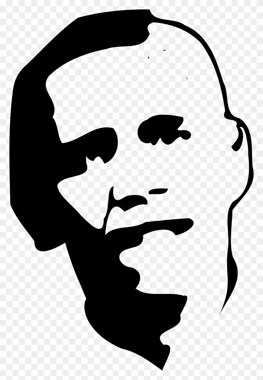 1625x2400 Obama Portrait Bw Icons Png - Obama PNG