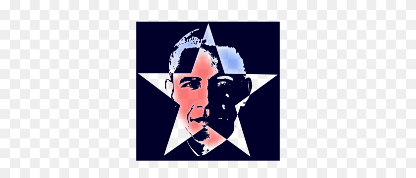 300x300 Obama Star Clip Art - Obama Clipart