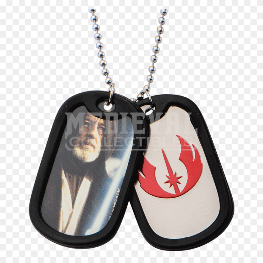 850x850 Collar Con Placa Doble De Obi Wan - Obi Wan Kenobi Png