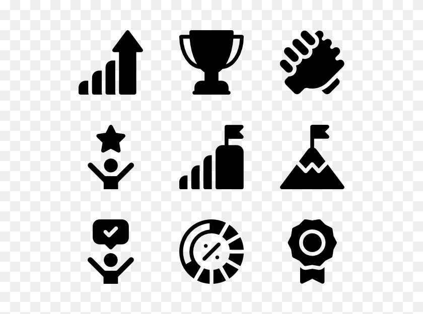 600x564 Objective Icons - Goals Clipart Black And White