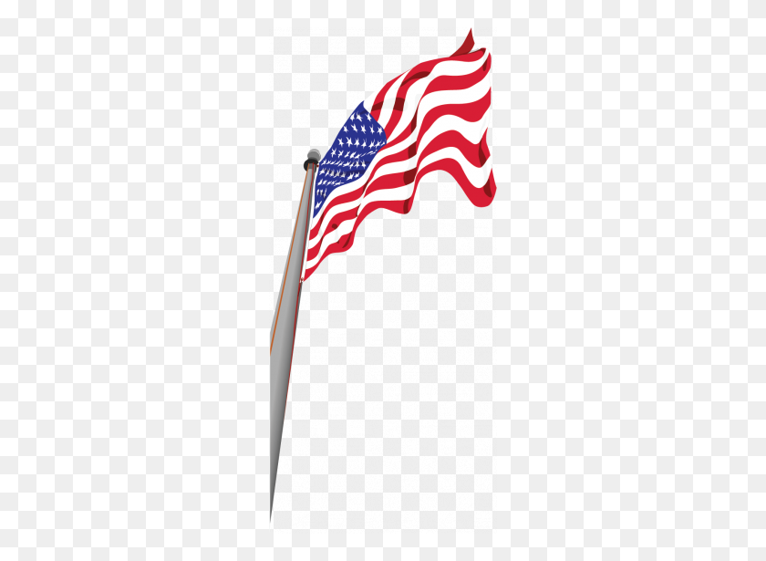 250x555 Objects - Us Flag Clipart Black And White