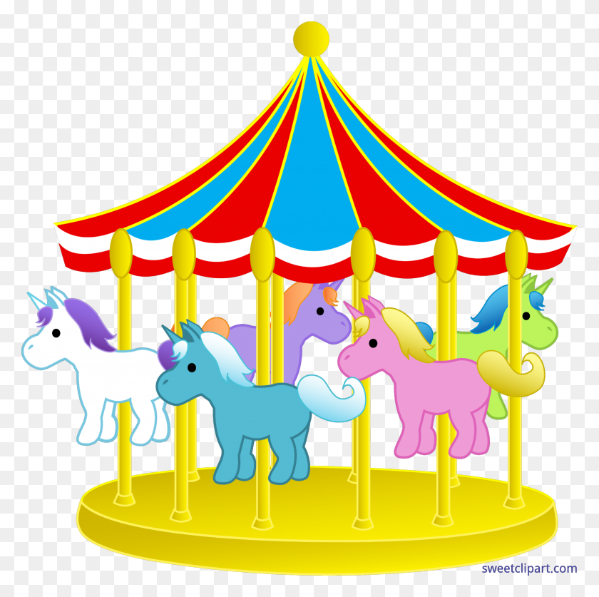 3999x3987 Objects Carnival Carousel Clip Art - Objects Clipart