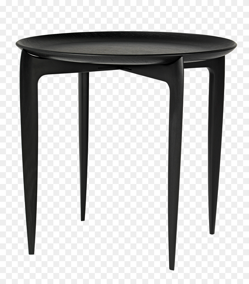 1600x1840 Objects Tray Table, Black - End Table PNG